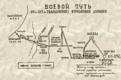 Боевой путь 83 гвардейской стрелковой дивизии