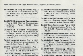 В книге памяти Хабаровского края