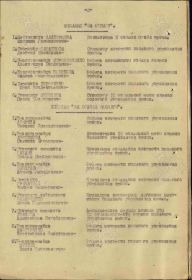Строка в наградном списке