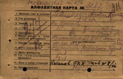 Карточка ЭГ 2829