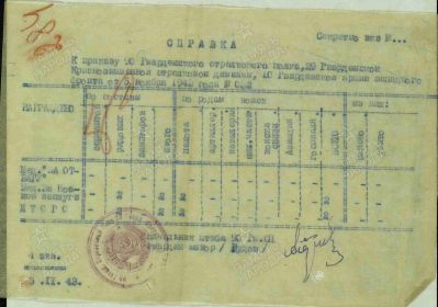 Первая страница приказа