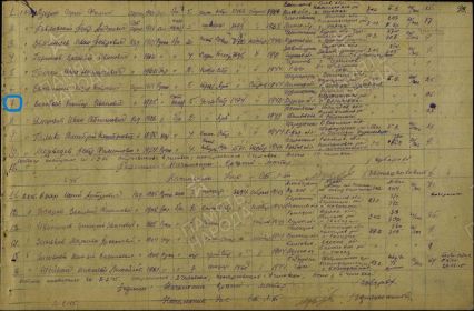 Фрагмент документа. Фонд Ереванский ВПП опись №122291 дело №13 стр.186