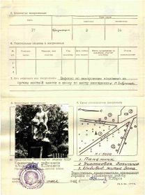 УЧЁТНАЯ КАРТОЧКА воинского захоронения: УКРАИНСКАЯ ССР: Кировоградская обл., Ольшанский р-н, Плоско-Забугский с./с., село Плоско-Забугское, могила 208.