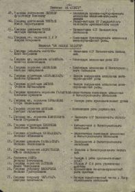 Строка в наградном списке