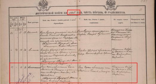 Свидетельство о рождении