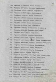 Наградной список