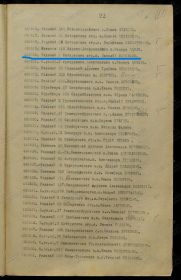 Список нижних чинов, награжденными Георгиевскими медалями IV-й степени