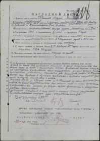 Наградной документ