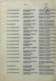 Наградной список