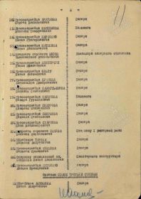 Наградной список (Орден Красной Звезды)
