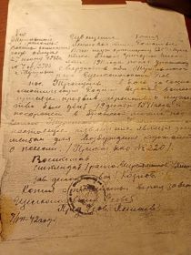 Копия похоронки.
