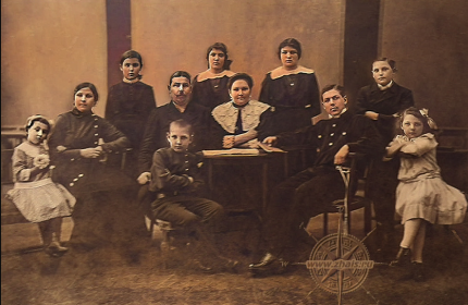 Семейная фотография Кунины 1915 - 1916