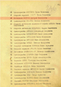 строка в наградном листе