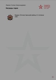 Альбом участника ВОВ 1941-1945гг - 2 стр.