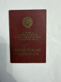 Орденская книжка