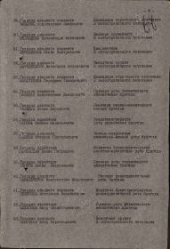 Строка в наградном списке