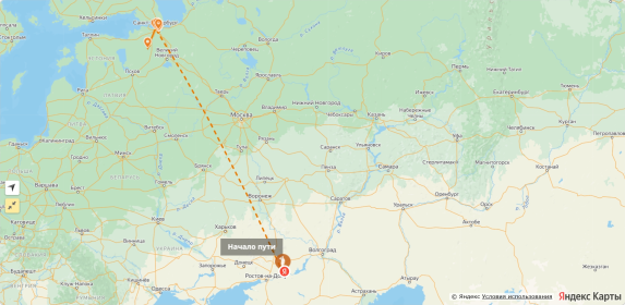 Карта БОЕВОГО ПУТИ