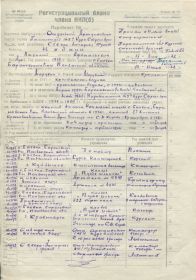 Регистрационный бланк члена ВКПБ
