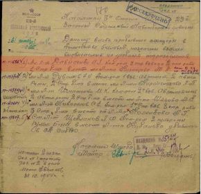 Приказ о назначении командиром после окончания ВПУ. 02.11.1944г.jpg