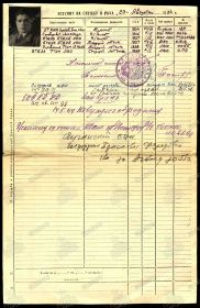 Учётно-послужная картотека.