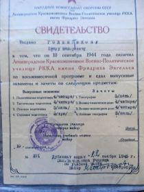 Свидетельство