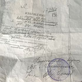копия извещения военкомата