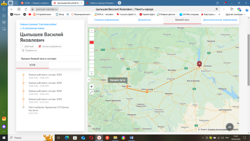 Боевой путь