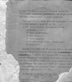 Список граждан СССР, бывших в к/лагере Бухенвальд. Стр. 2