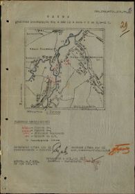 Схема действия разведгрупп 08.04.1942 года