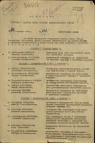 Наградной приказ