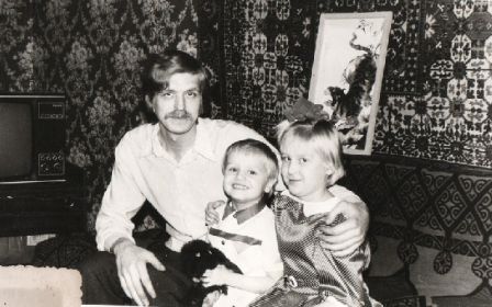 Внук Алексей с детьми Толей и Ириной (сын Анатолия)