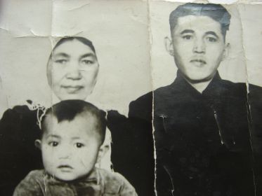 Я с мамой и папой 1961 год.