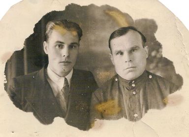 Брат Спирин П.И. с сыном Михаилом, 1952 г.
