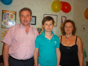 Внучка Юлия, правнук Глеб, зять Андрей