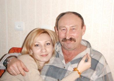 сын Виктор и внучка Татьяна. 2002 год