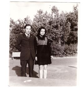 С дочерью Валентиной в парке Победы. 9 мая 1970г. Ульяновск.
