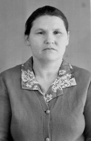 Сестра Губанкова (Вишнякова) Мария Фёдоровна (05.05.1918-29.01.1994)
