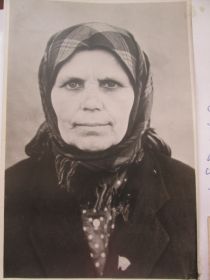 Жена-Маркова(Широких)Пелагея Ивановна 1908 года рождения.