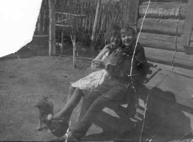 дочь Екатерина и сын Валерий лето 1965 года