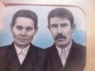 Кузьма Иванович с женой - Прасковьей Петровной