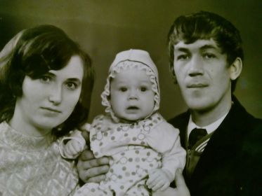 Дочь Мария с мужем Владимиром и сыном Дмитрием