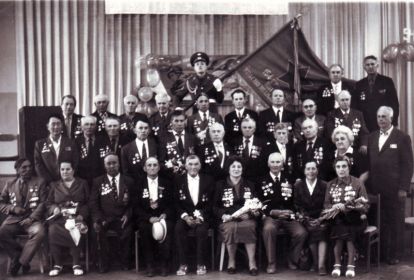 Встреча однополчан 164 Витебской Краснознаменной стрелковой дивизии. 1987. Сигаев А.П. в правом верхнем углу.