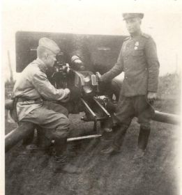 дед (слева) с Шелудченко, лето 1945 Виттенберг