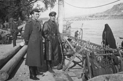Малыгин В.А. 1945 г. Венгрия. Восстановление мостов через Дунай