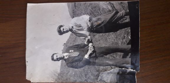 Встреча с однополчанином 1947г.(к сожалению фамилия не сохранилась)