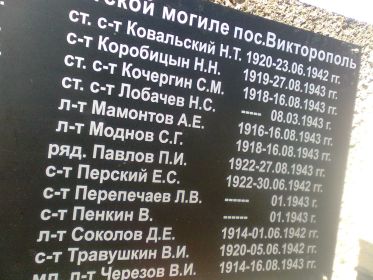 Мамонтов Андрей Елисеевич, 1916, Должность: лётчик старший, Звание: лейтенант