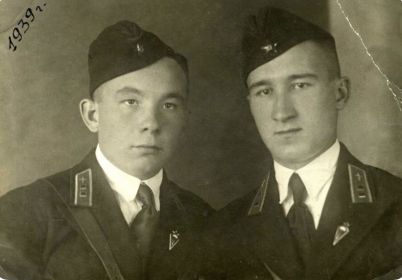 виньетка выпускников лётного училища 1939 год Белоусов