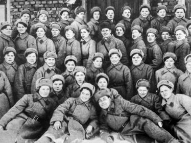 Январь 1943 г. Бойцы 1-го взвода 1-й роты 2-го батальона отдельной бригады.