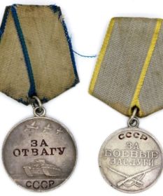 Игаев Алексей Васильевич __.__.1904г с. Борское Медаль «За отвагу»