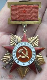 Поделиться Сачков Василий Егорович __.__.1921г Куйбышевская обл., Борский р-н, с. Землянки Медаль «За боевые заслуги»